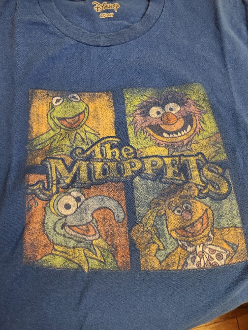 Disney Muppets Shirt Mens Medium Blue Graphic Tee Unisex - Picture 2 of 6